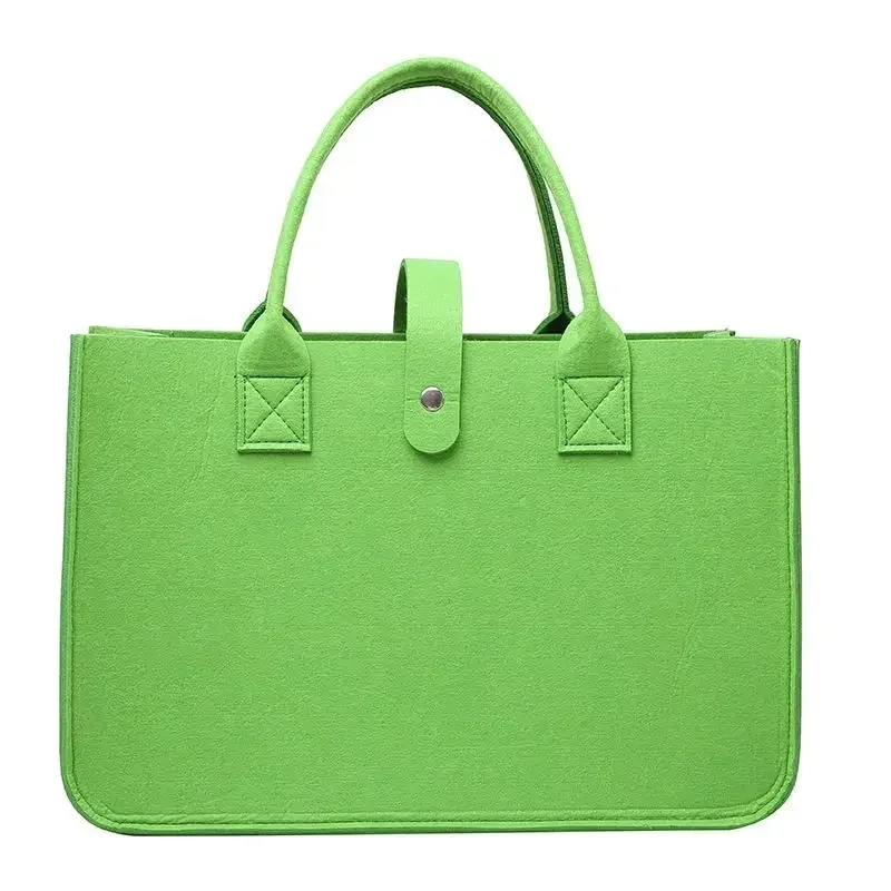 Custom Casual Felt Bag Trendy Women Tote Handbag Advertisement Promotional