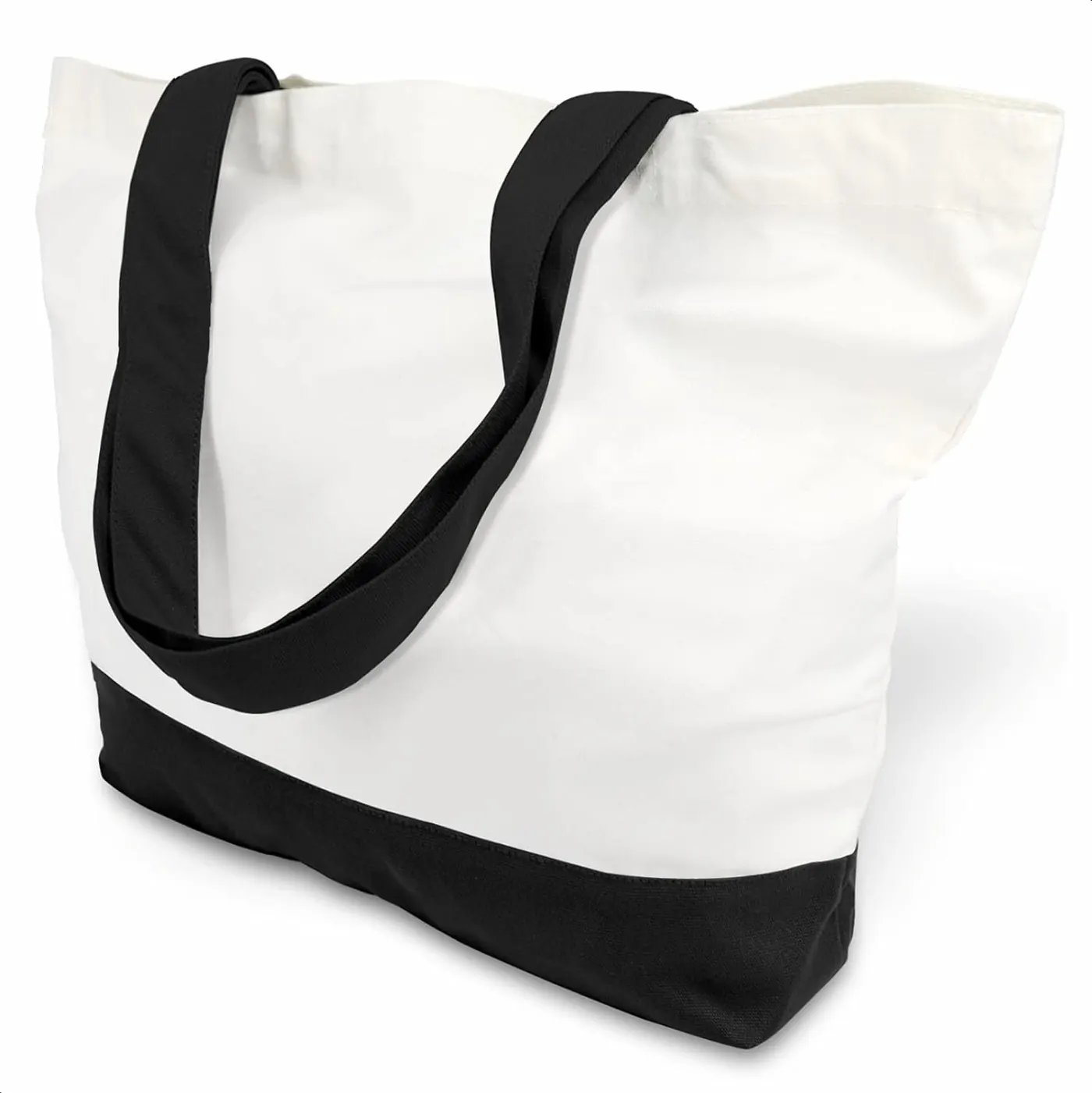 Customized Large Rope Carrying Tote Bag Sturdy Canvas Reusable Grocery