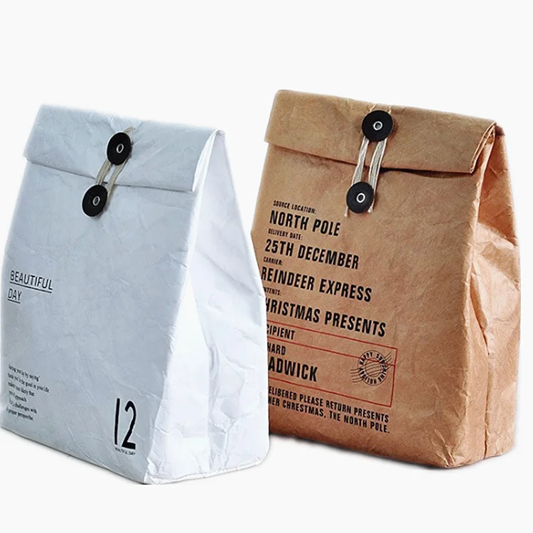 Dupont Paper Lunch Box Bag Simple Insulated Bag Lunch Box