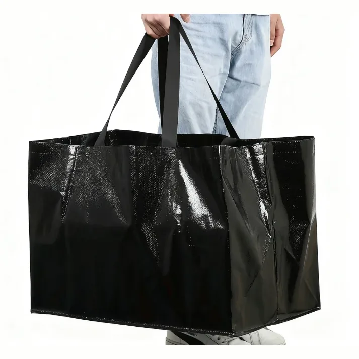 Oversize Plastic Pp Woven Bag With Double Handle Grocery Bag