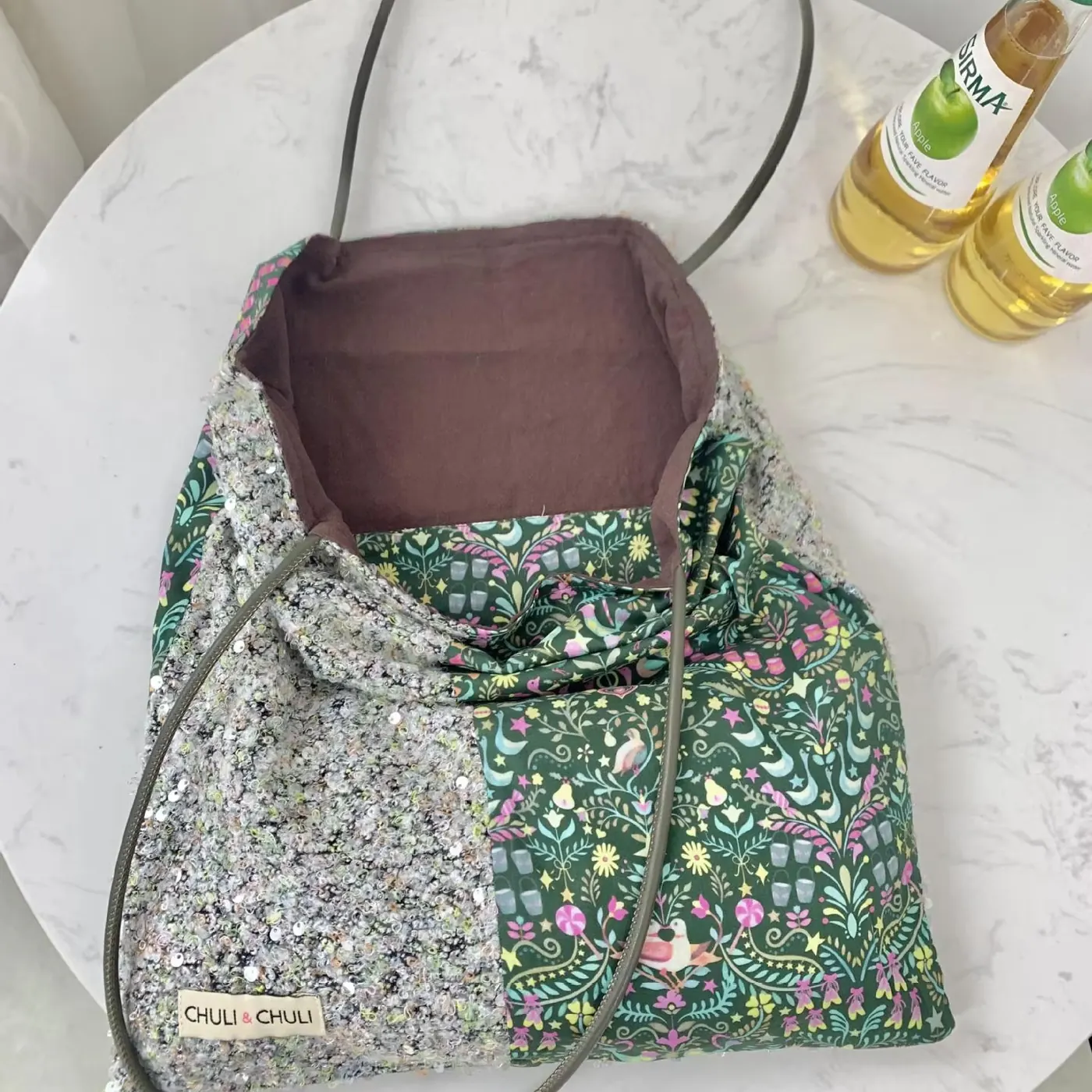 Green Niche Canvas Bag High End Style Women Single Shoulder