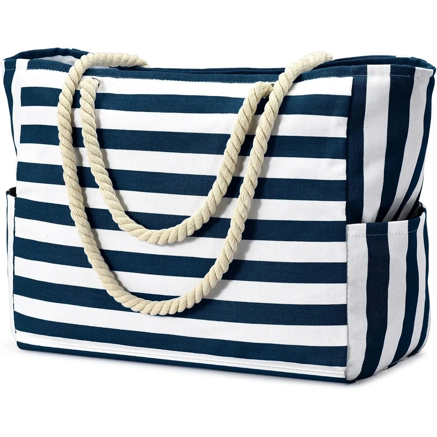 Large Eco Friendly Reusable Canvas Beach Tote Bag For Women